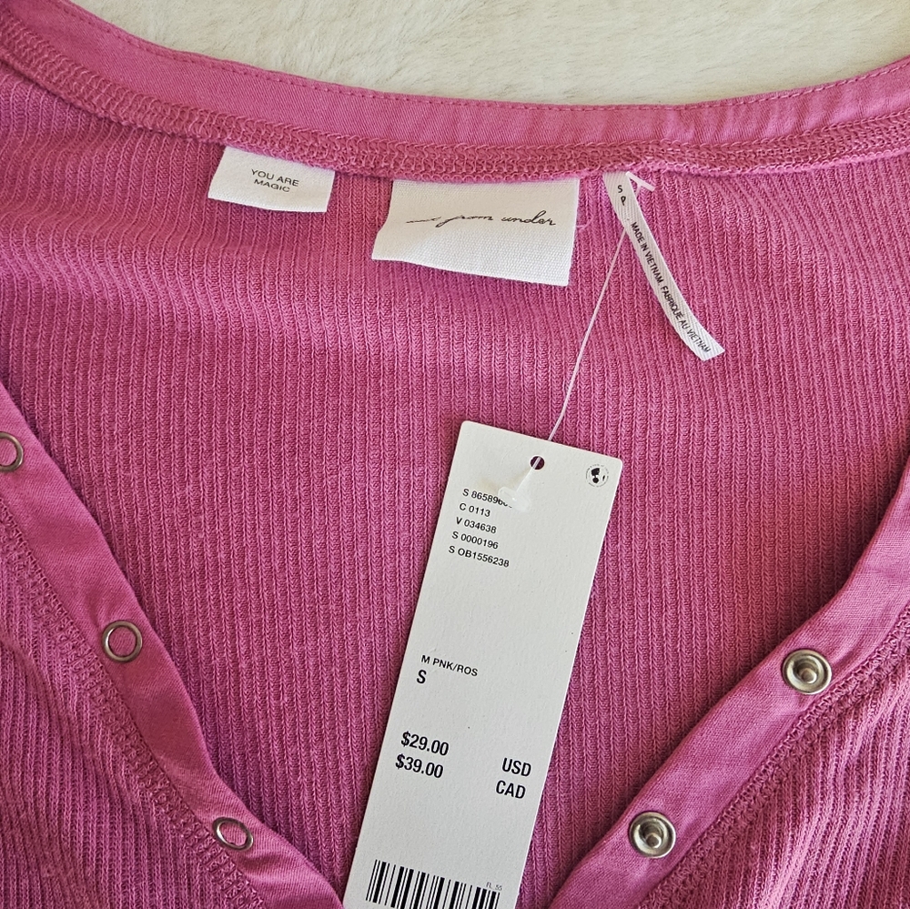 Pink Henley - Picture 2 of 6
